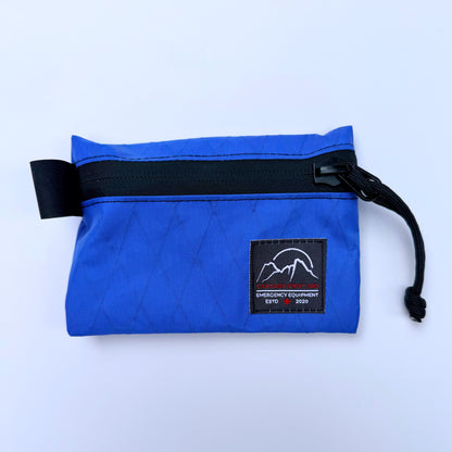 Small Bits bag in Bright Blue color. Ultralight XPac construction, highly weather-resistant. From Cascade First Aid