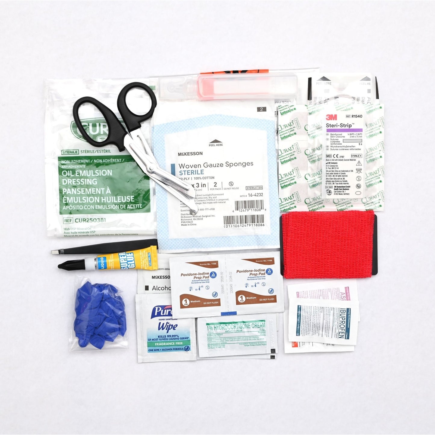 Everyday Explorer kit contents - first aid kit for hiking and everyday adventures