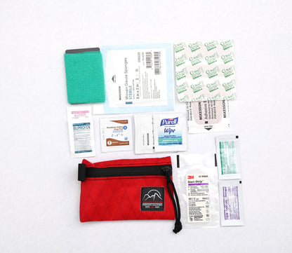 Ultralight Explorer contents - first aid kit for trail runners and day hikers